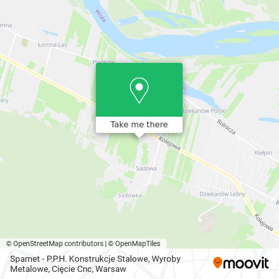 Spamet - P.P.H. Konstrukcje Stalowe, Wyroby Metalowe, Cięcie Cnc map