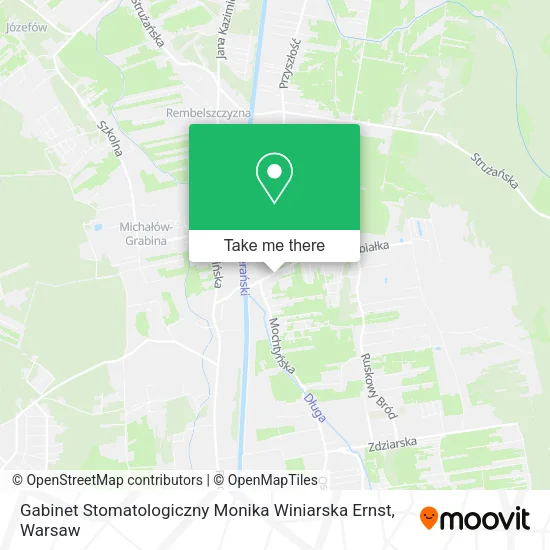 Gabinet Stomatologiczny Monika Winiarska Ernst map