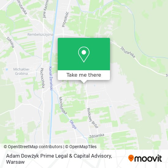 Adam Dowżyk Prime Legal & Capital Advisory map