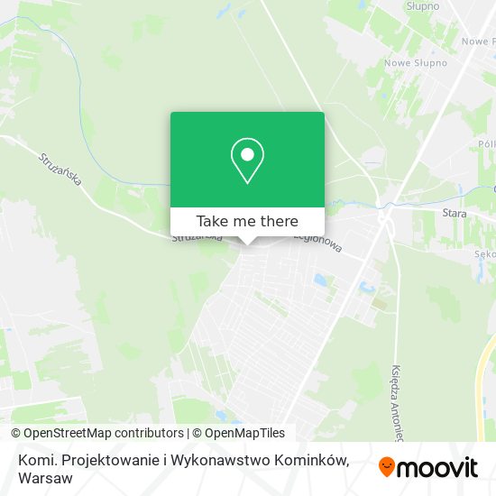 Komi. Projektowanie i Wykonawstwo Kominków map