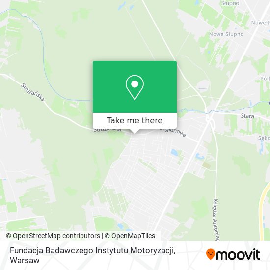 Fundacja Badawczego Instytutu Motoryzacji map