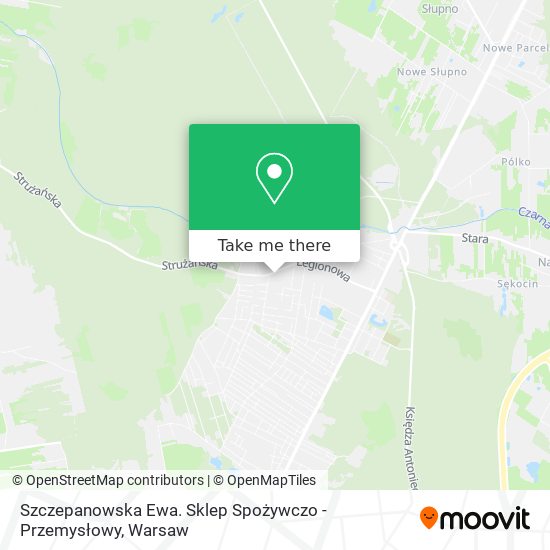 Szczepanowska Ewa. Sklep Spożywczo - Przemysłowy map