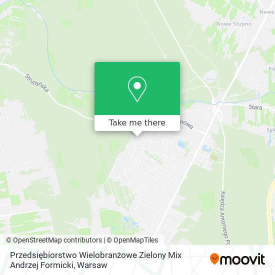 Przedsiębiorstwo Wielobranżowe Zielony Mix Andrzej Formicki map