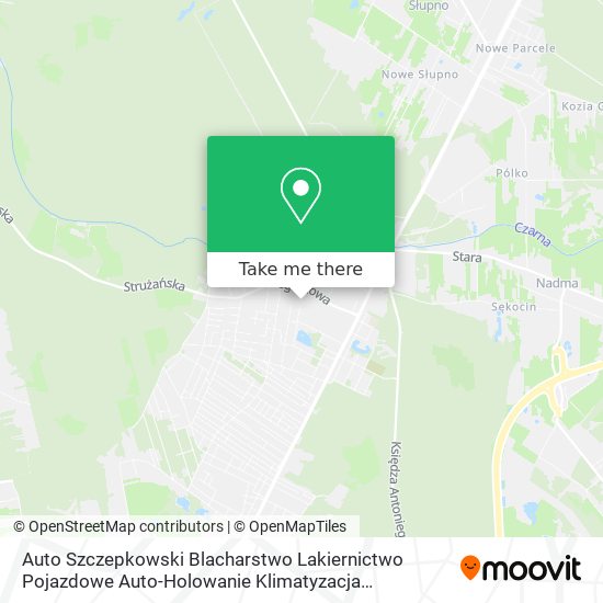 Auto Szczepkowski Blacharstwo Lakiernictwo Pojazdowe Auto-Holowanie Klimatyzacja Wulkanizacja map