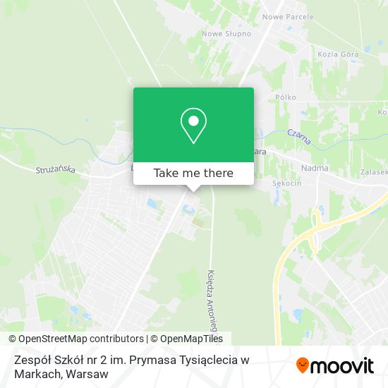 Zespół Szkół nr 2 im. Prymasa Tysiąclecia w Markach map