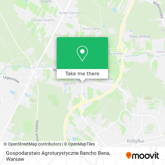 Карта Gospodarstwo Agroturystyczne Rancho Bena