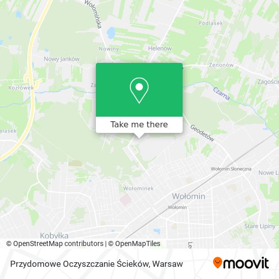 Карта Przydomowe Oczyszczanie Ścieków