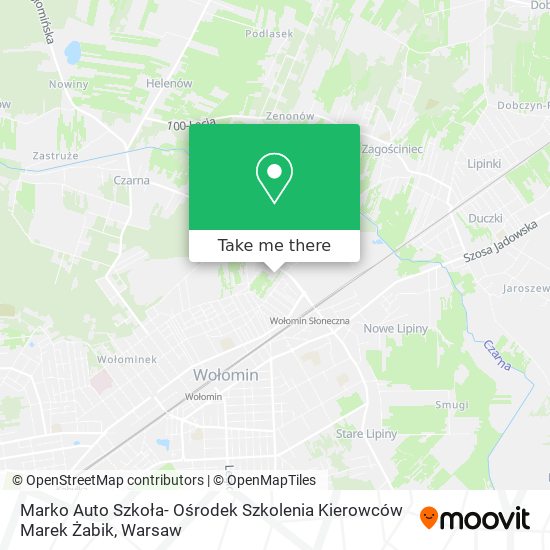 Marko Auto Szkoła- Ośrodek Szkolenia Kierowców Marek Żabik map