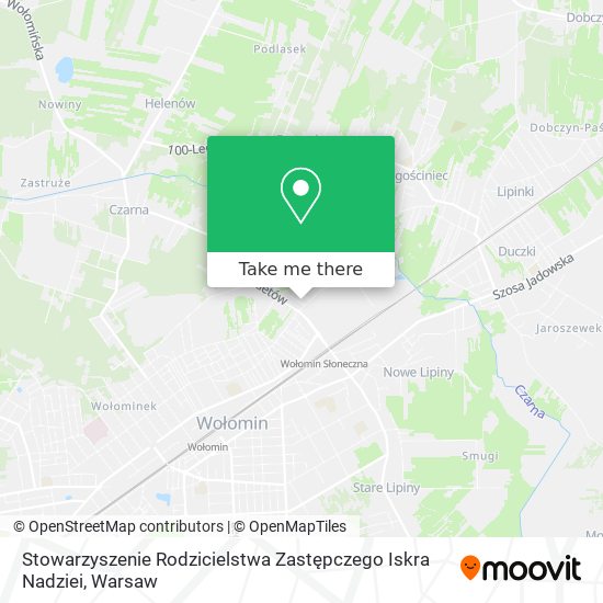 Карта Stowarzyszenie Rodzicielstwa Zastępczego Iskra Nadziei