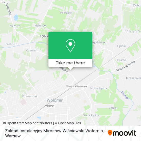 Zakład Instalacyjny Mirosław Wiśniewski Wołomin map