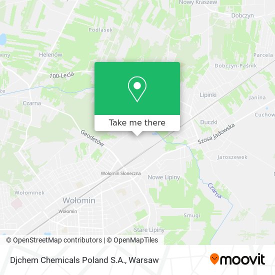 Djchem Chemicals Poland S.A. map