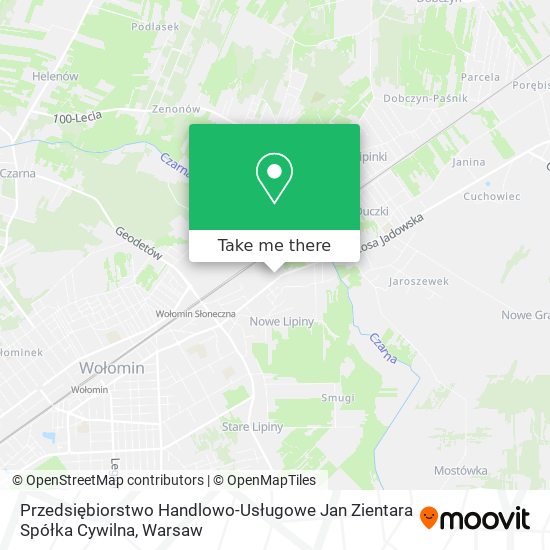 Przedsiębiorstwo Handlowo-Usługowe Jan Zientara Spółka Cywilna map