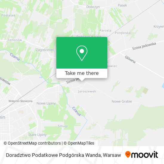 Карта Doradztwo Podatkowe Podgórska Wanda