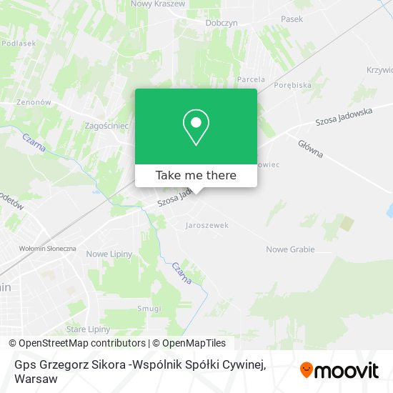 Карта Gps Grzegorz Sikora -Wspólnik Spółki Cywinej