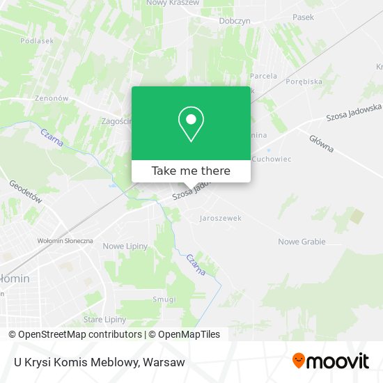 U Krysi Komis Meblowy map