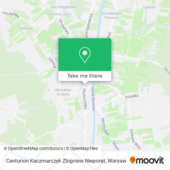 Centurion Kaczmarczyk Zbigniew Nieporęt map