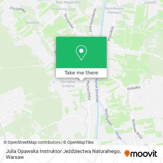 Карта Julia Opawska Instruktor Jeździectwa Naturalnego