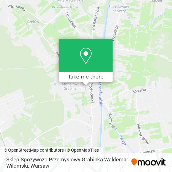 Sklep Spozywczo Przemyslowy Grabinka Waldemar Wilomski map