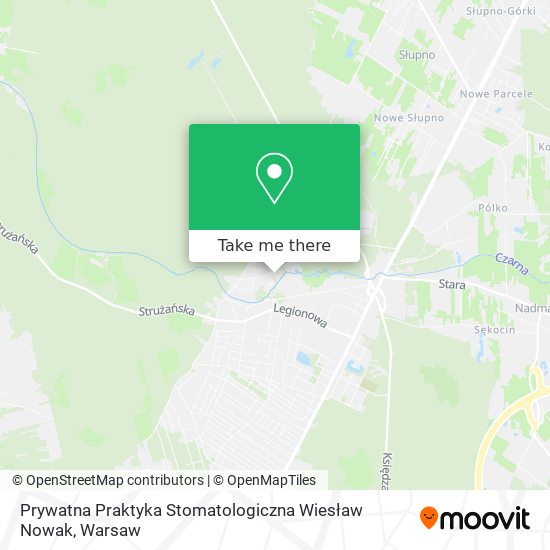 Prywatna Praktyka Stomatologiczna Wiesław Nowak map