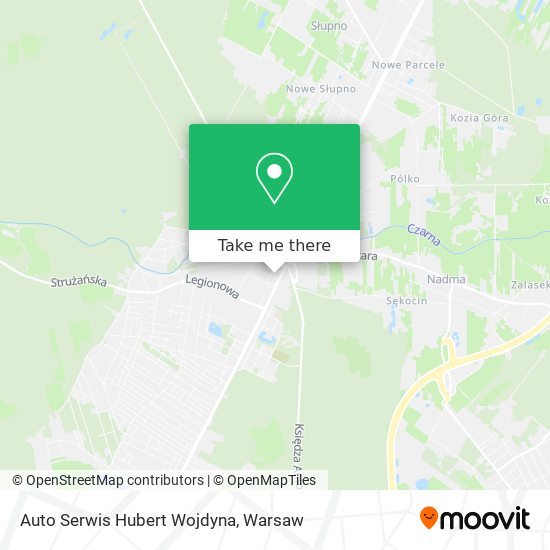 Auto Serwis Hubert Wojdyna map