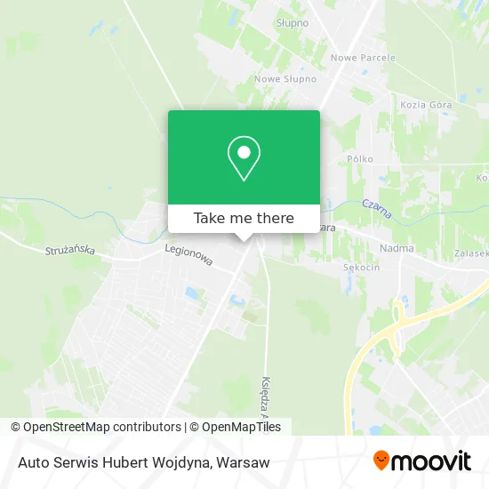 Карта Auto Serwis Hubert Wojdyna