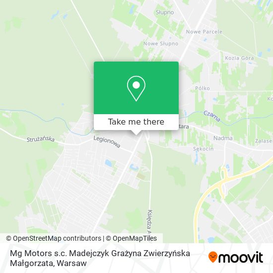 Mg Motors s.c. Madejczyk Grażyna Zwierzyńska Małgorzata map