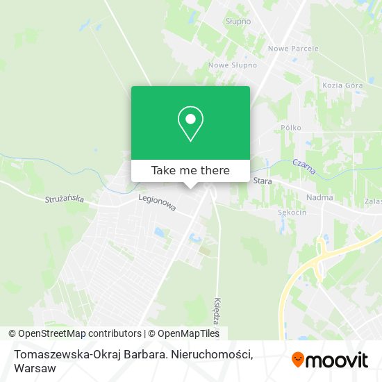 Tomaszewska-Okraj Barbara. Nieruchomości map