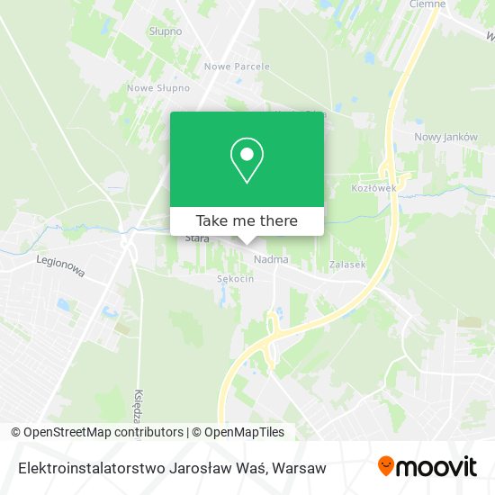 Elektroinstalatorstwo Jarosław Waś map