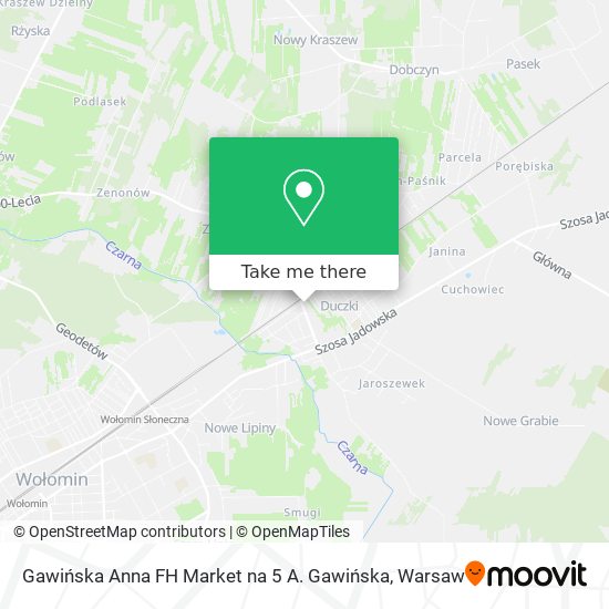 Gawińska Anna FH Market na 5 A. Gawińska map