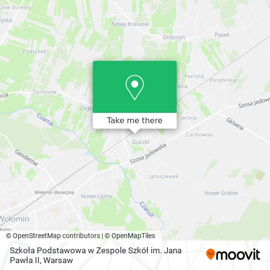 Szkoła Podstawowa w Zespole Szkół im. Jana Pawła II map