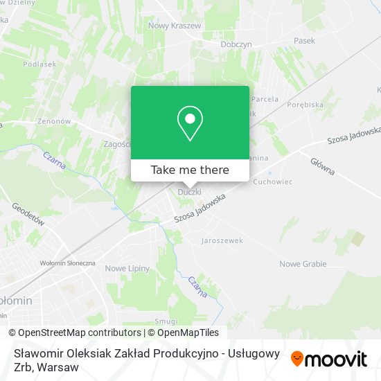 Sławomir Oleksiak Zakład Produkcyjno - Usługowy Zrb map