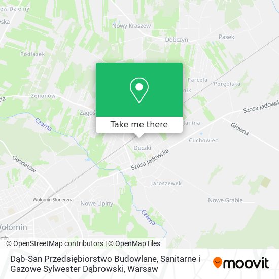 Dąb-San Przedsiębiorstwo Budowlane, Sanitarne i Gazowe Sylwester Dąbrowski map