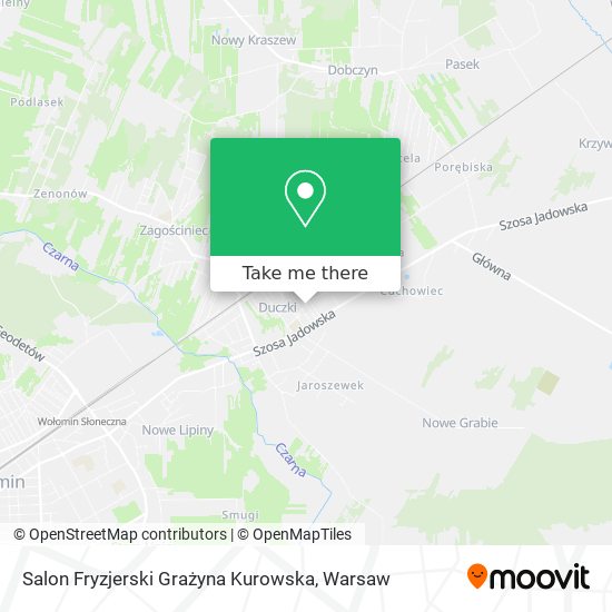 Карта Salon Fryzjerski Grażyna Kurowska