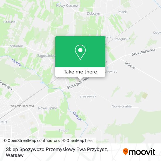 Sklep Spozywczo Przemyslowy Ewa Przybysz map