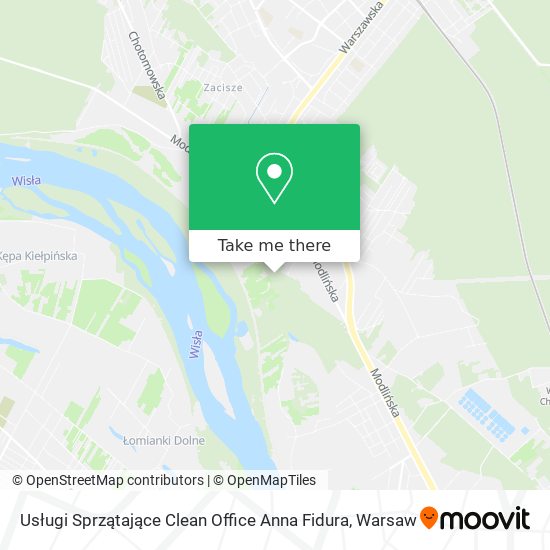 Usługi Sprzątające Clean Office Anna Fidura map