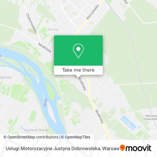 Usługi Motoryzacyjne Justyna Dobrowolska map