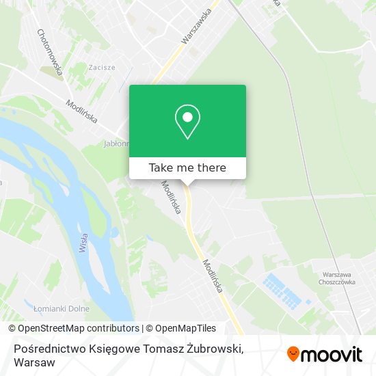 Pośrednictwo Księgowe Tomasz Żubrowski map