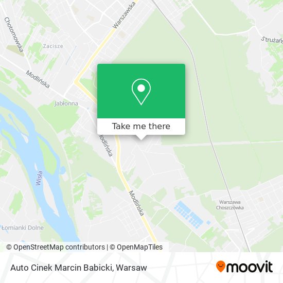 Auto Cinek Marcin Babicki map