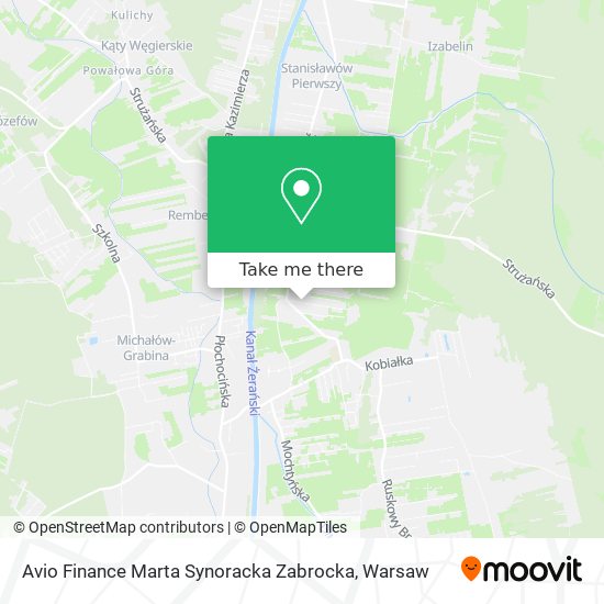 Avio Finance Marta Synoracka Zabrocka map