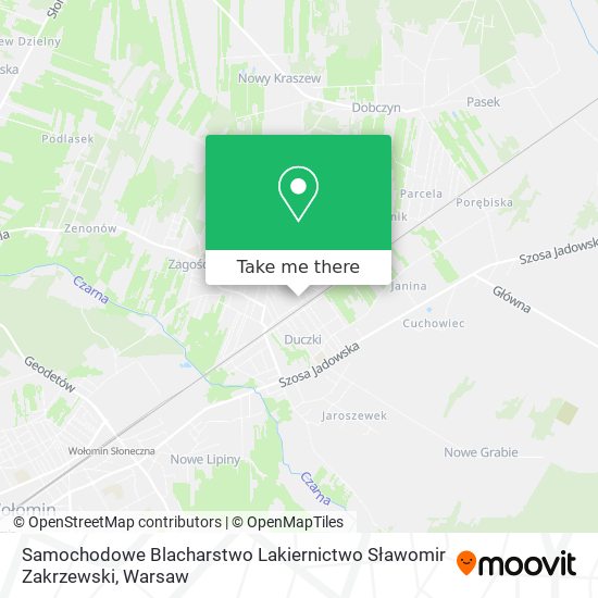 Samochodowe Blacharstwo Lakiernictwo Sławomir Zakrzewski map