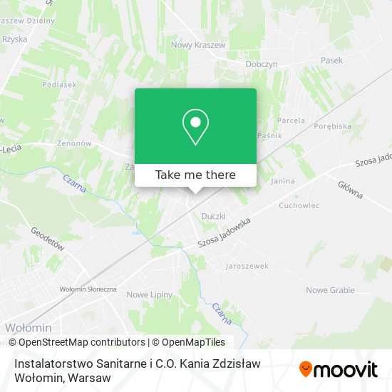 Instalatorstwo Sanitarne i C.O. Kania Zdzisław Wołomin map