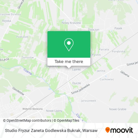 Studio Fryzur Zaneta Godlewska Bukrak map