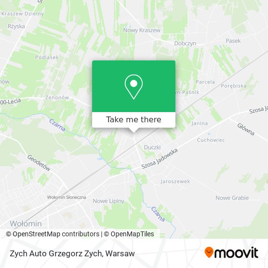 Карта Zych Auto Grzegorz Zych