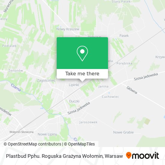 Plastbud Pphu. Roguska Grażyna Wołomin map