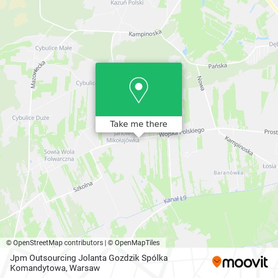 Jpm Outsourcing Jolanta Gozdzik Spólka Komandytowa map