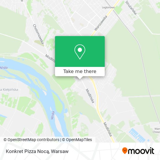 Konkret Pizza Nocą map