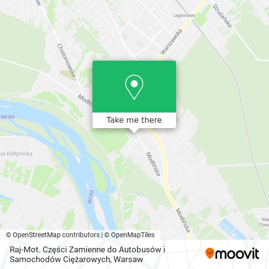 Карта Raj-Mot. Części Zamienne do Autobusów i Samochodów Ciężarowych