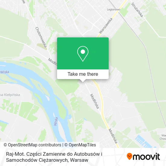 Raj-Mot. Części Zamienne do Autobusów i Samochodów Ciężarowych map