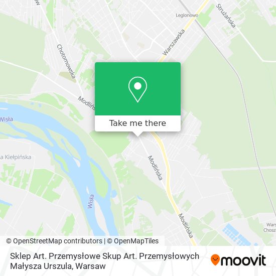 Sklep Art. Przemysłowe Skup Art. Przemysłowych Małysza Urszula map