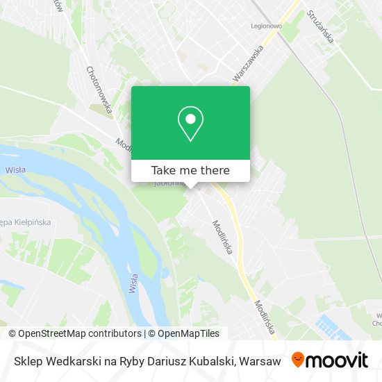 Sklep Wedkarski na Ryby Dariusz Kubalski map